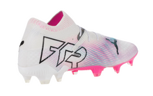 Load image into Gallery viewer, PUMA Future 7 Ultimate FG/AG Adult Soccer Cleats 107599 01 WHITE/PINK/BLUE