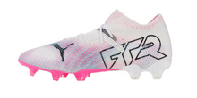 Load image into Gallery viewer, PUMA Future 7 Ultimate FG/AG Adult Soccer Cleats 107599 01 WHITE/PINK/BLUE