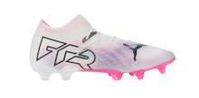 Load image into Gallery viewer, PUMA Future 7 Ultimate FG/AG Adult Soccer Cleats 107599 01 WHITE/PINK/BLUE