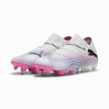 Load image into Gallery viewer, PUMA Future 7 Ultimate FG/AG Adult Soccer Cleats 107599 01 WHITE/PINK/BLUE