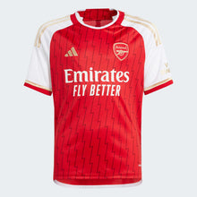 Load image into Gallery viewer, adidas Arsenal FC 23/24 Youth Home Jersey HZ2133 RED/WHITE/GOLD