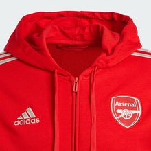 Load image into Gallery viewer, adidas Arsenal FC DNA Full Zip Adult Hoodie HZ2070 Better Scarlet