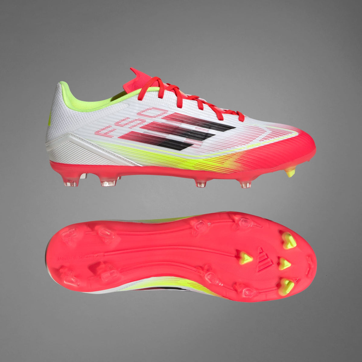 Adidas F50 League FG MG Soccer Cleats‎ Solar Yellow Red IE1289 Mens Size 5 NEW adidas F50 League FG/MG Soccer Cleat IE1289 – Soccer Zone main image 3