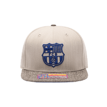 Load image into Gallery viewer, Fan Ink FC Barcelona Queens Snapback Hat FCB-2093-5489 TAN