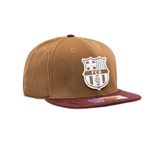 Load image into Gallery viewer, Fan Ink FC Barcelona “Cognac” SnapBack Hat FCB-2093-5611