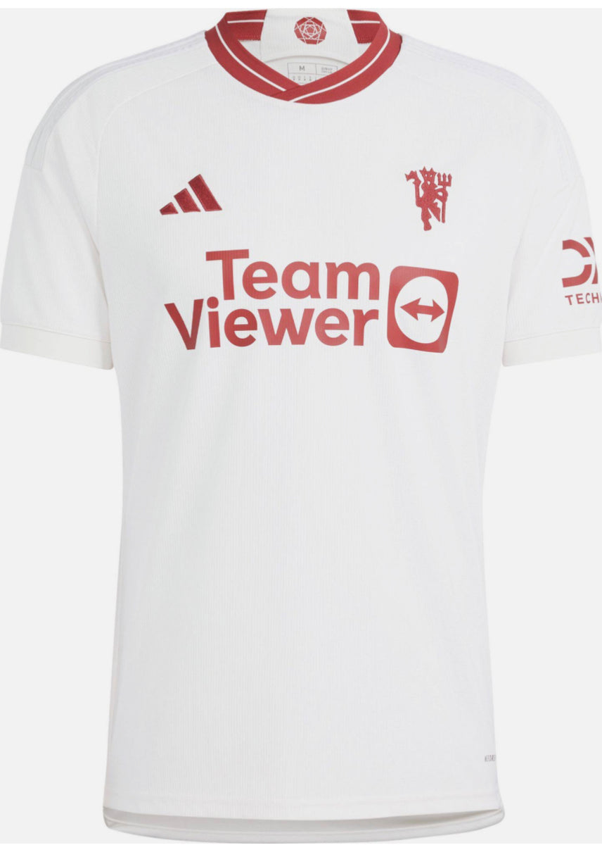 adidas Manchester United FC 3rd Jersey Adult 23/24 IP1741 WHITE