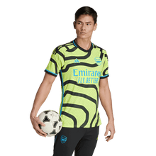 Load image into Gallery viewer, adidas Arsenal FC Away Jersey Adult 23/24 HR6927 NEON/BLACK/BLUE
