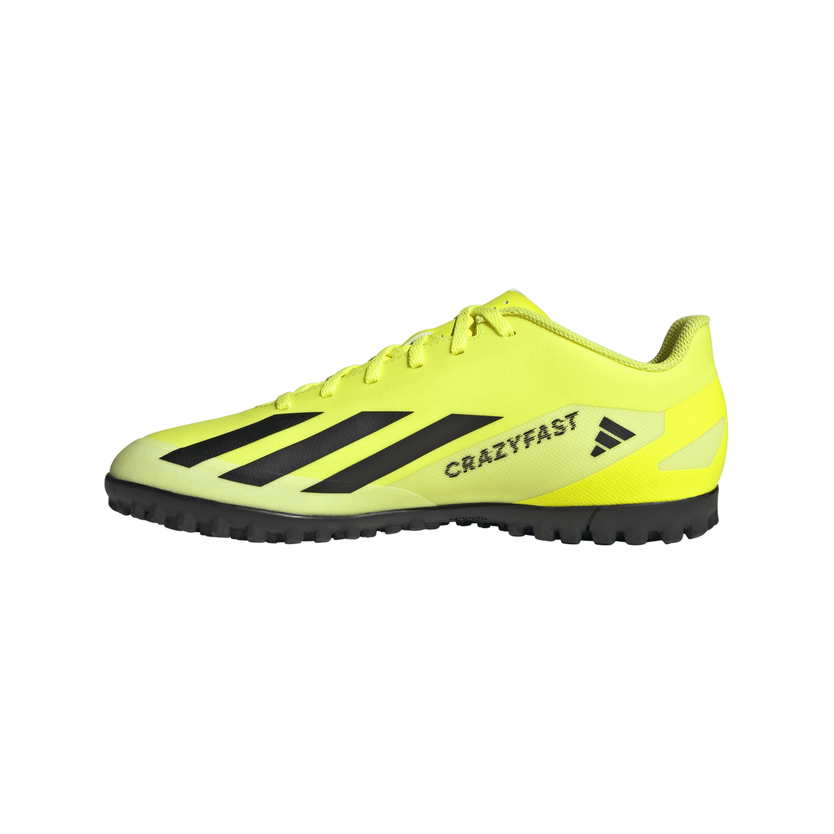 Adidas x Crazyfast Club TF Artificial Turf Shoes Turf Soccer Cleat Solar Yellow Core Black White Size 11