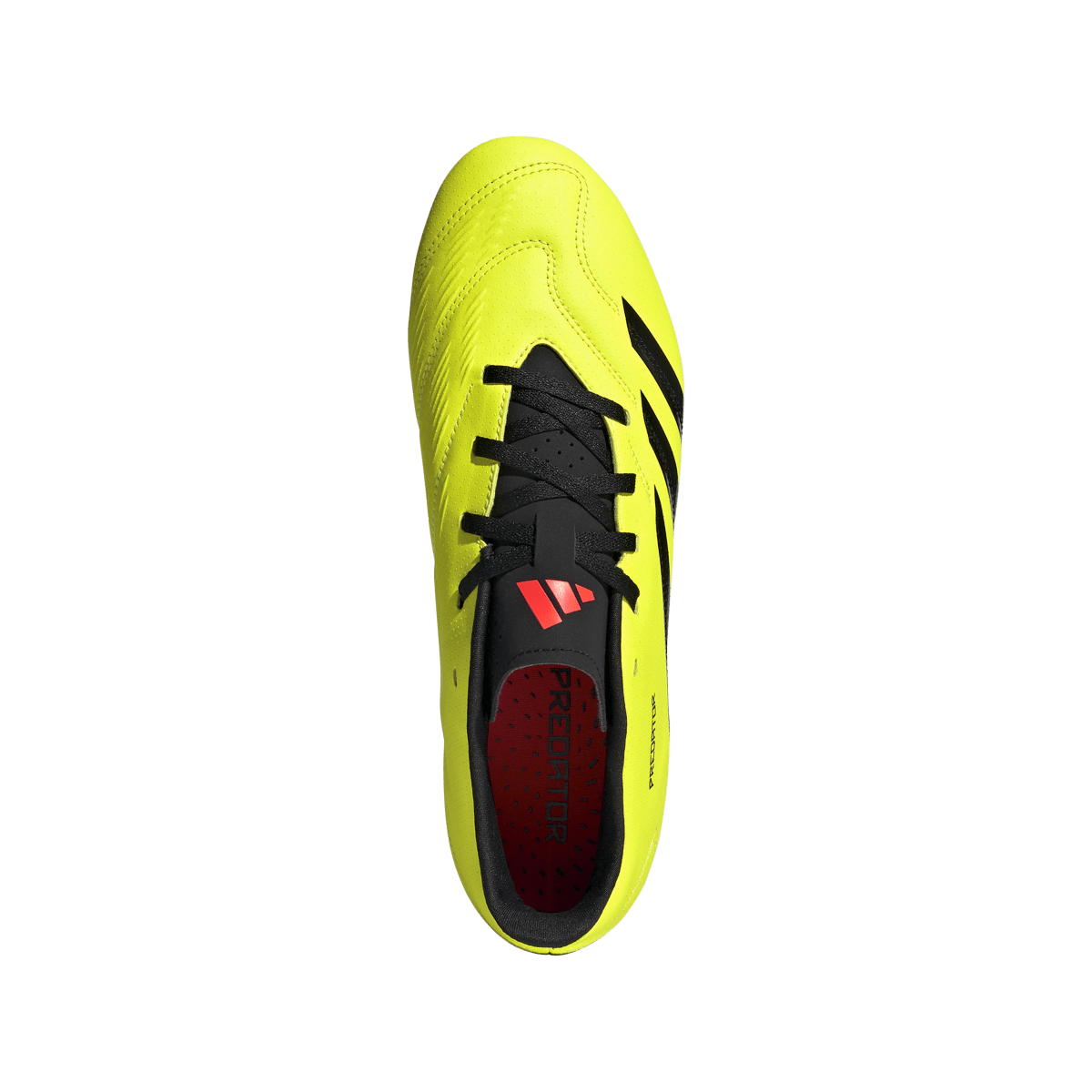 adidas Predator Club Flexible Ground Adult Soccer Cleat IG7757 Yellow/Black/Solar Red 11