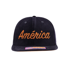 Load image into Gallery viewer, Fan Ink Club America Plush SnapBack Hat CAM-2091-5546 Navy/Orange
