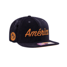 Load image into Gallery viewer, Fan Ink Club America Plush SnapBack Hat CAM-2091-5546 Navy/Orange