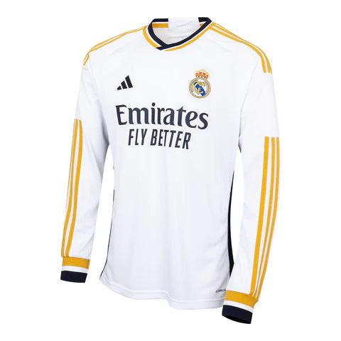 Real madrid black long top sleeve jersey
