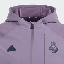 Load image into Gallery viewer, Adidas Real Madrid CF Designed For Gameday Full Zip Hoodie HY0635 PURPLE/YELLOW