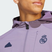 Load image into Gallery viewer, Adidas Real Madrid CF Designed For Gameday Full Zip Hoodie HY0635 PURPLE/YELLOW