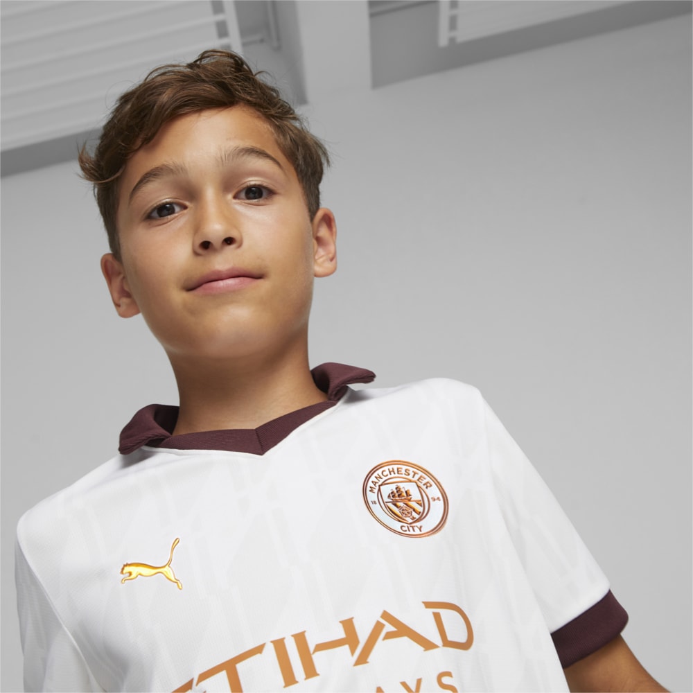 Puma Manchester City 23/24 Away Jersey Youth 770452 02 Puma White
