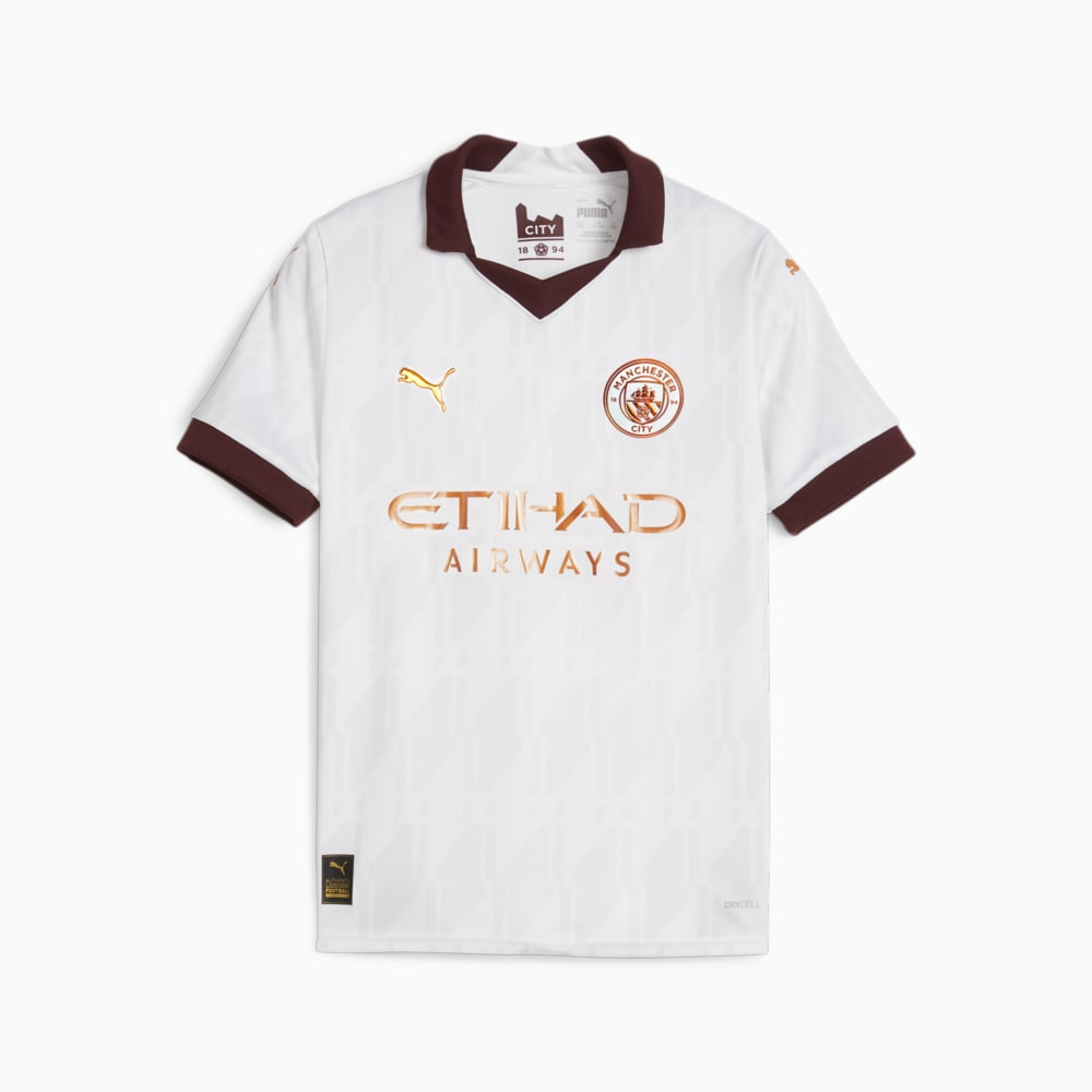 PUMA Manchester City サッカーユニフォーム Puma Manchester City 23/24 Away Jersey Youth 770452 02 Puma White