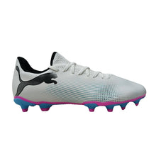 Load image into Gallery viewer, PUMA Future 7 Play FG/AG Adult Soccer Cleats 107723 01 WHITE/BLACK