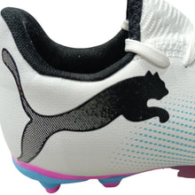 Load image into Gallery viewer, PUMA Future 7 Play FG/AG Adult Soccer Cleats 107723 01 WHITE/BLACK