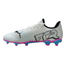 Load image into Gallery viewer, PUMA Future 7 Play FG/AG Adult Soccer Cleats 107723 01 WHITE/BLACK