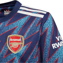 Load image into Gallery viewer, adidas Arsenal FC Youth 3rd Jersey 21/22 GQ3264 BLUE/RED/WHITE