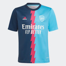 Load image into Gallery viewer, adidas Arsenal Pre Match Youth Jersey HT4450 Navy/Magenta/Sky Rush