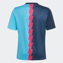 Load image into Gallery viewer, adidas Arsenal Pre Match Youth Jersey HT4450 Navy/Magenta/Sky Rush