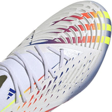 Load image into Gallery viewer, adidas Predator Edge.1 FG Soccer Cleats GW1028 WHITE/SOLAR YELLOW/BLUE