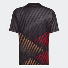Load image into Gallery viewer, adidas Youth Germany Pre Match Jersey 2022 HC1284 Black/Red/Tan