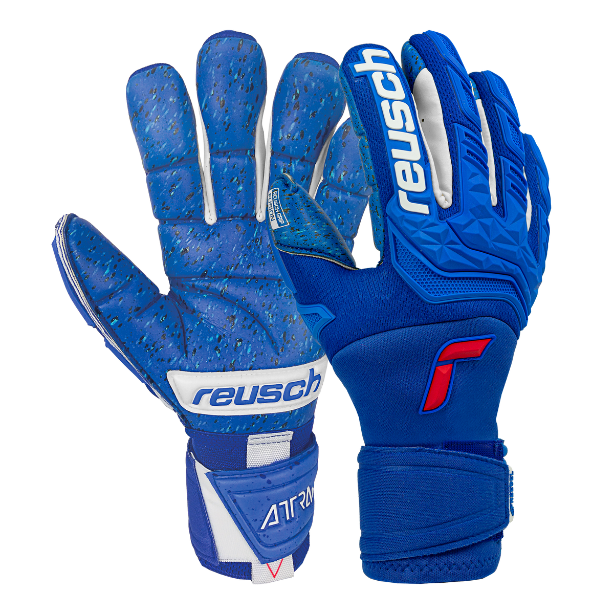 5170995 Soccer – Reusch Freegel Fusion Gloves Goaliator Goalkeeper Attrakt Blue Zone