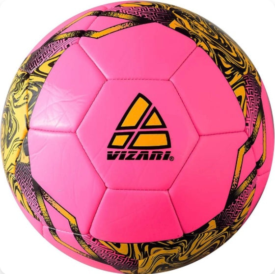 Vizari Toledo Soccer Ball-Pink/Neon Yellow VZBL91792