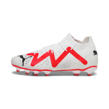 Load image into Gallery viewer, Puma Future Match FG/AG Soccer Cleats 107370 01 PUMA WHITE-PUMA BLACK-FIRE ORCHID