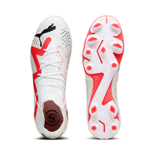 Load image into Gallery viewer, Puma Future Match FG/AG Soccer Cleats 107370 01 PUMA WHITE-PUMA BLACK-FIRE ORCHID