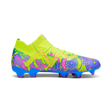 Load image into Gallery viewer, Puma Future Ultimate Energy FG/AG Soccer Cleats 107546 01 ULTRA BLUE-YELLOW-PINK