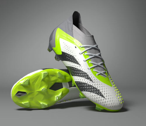 adidas Predator Accuracy.1 Firm Ground Soccer Cleats GZ0035 White/Black/Green