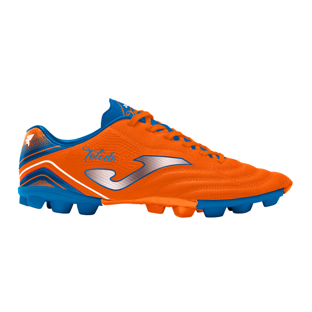 Joma Toledo Youth Firm Ground Soccer Cleats 2308 Orange/Royal Blue