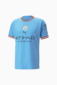 Puma Manchester City F.C. Home 22/23 Authentic Adult Jersey 765709 01 Light Blue/Intense Red