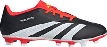 Load image into Gallery viewer, Adidas Predator Club Flexible Ground Adult Soccer Cleats IG7760 Black/Solar Red/White