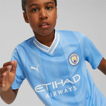 Load image into Gallery viewer, Puma Manchester City Youth Home Replica Jersey  2023/24 770441 01 blue/white