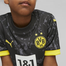 Load image into Gallery viewer, Puma Borussia Dortmund 23/24 Kids&#39; Away Jersey 770615 02 Black/Cyber Yellow
