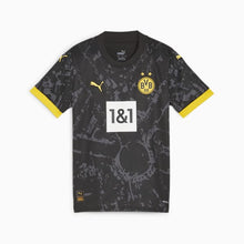 Load image into Gallery viewer, Puma Borussia Dortmund 23/24 Kids&#39; Away Jersey 770615 02 Black/Cyber Yellow