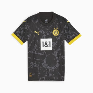 Puma Borussia Dortmund 23/24 Kids' Away Jersey 770615 02 Black/Cyber Yellow