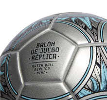 Load image into Gallery viewer, adidas Messi Mini Soccer Ball IA0968 Silver Metallic/Core Black/Blue Bliss
