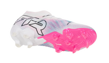 Load image into Gallery viewer, PUMA Future 7 Ultimate FG/AG Adult Soccer Cleats 107599 01 WHITE/PINK/BLUE