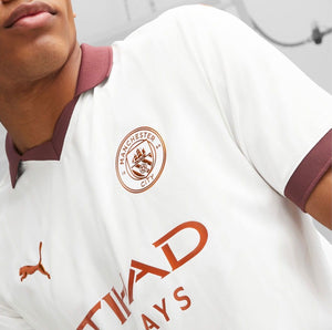 PUMA Manchester City Authentic Away Jersey Adult 23/24 770448 02 white/maroon