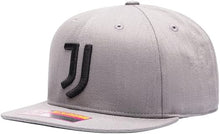 Load image into Gallery viewer, Fan Ink Juventus Grey Club Ink Flat Peak Snapback Hat JUV-2093-5556