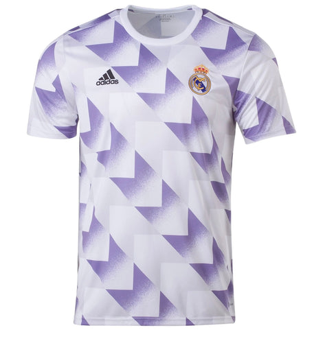 adidas Real Madrid Pre Match Training Jersey 22/23 HA2578 White/Purple