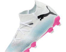 Load image into Gallery viewer, PUMA Future 7 Match FG/AG Junior Soccer Cleats 107729 01 WHITE/PINK