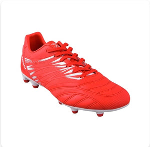 VIZARI Valencia Firm Ground Soccer Shoes -Red/White VZSE93405M