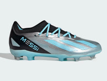 Load image into Gallery viewer, adidas X CrazyFast Messi.1 Firm Ground Junior Soccer Cleats IE4080 Silver/Blue/Black
