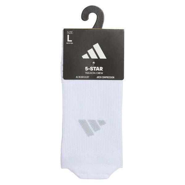 adidas WHITE 5-STAR TEAM TRAXION CREW 5157941